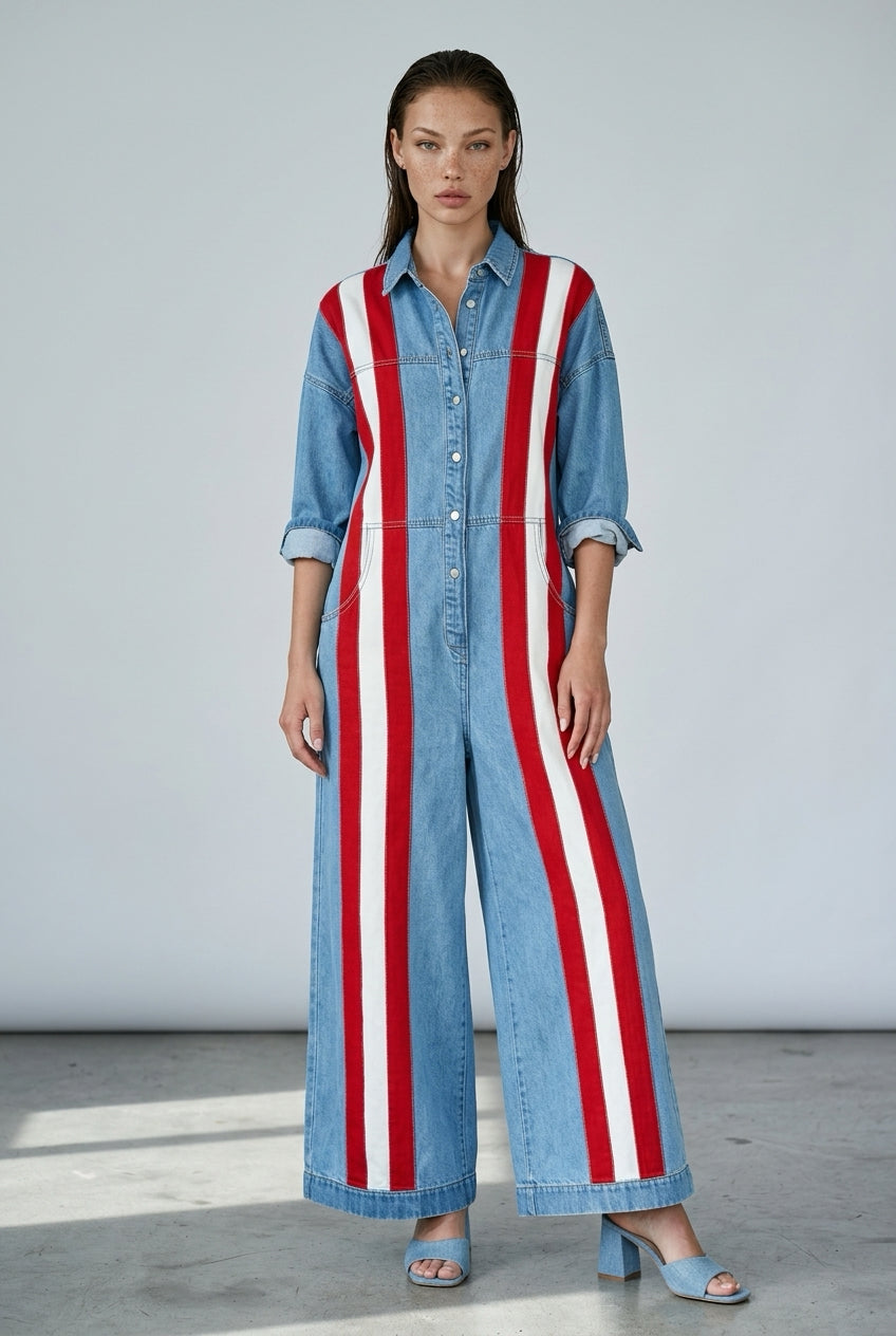 Macacão Feminino jeans estampas