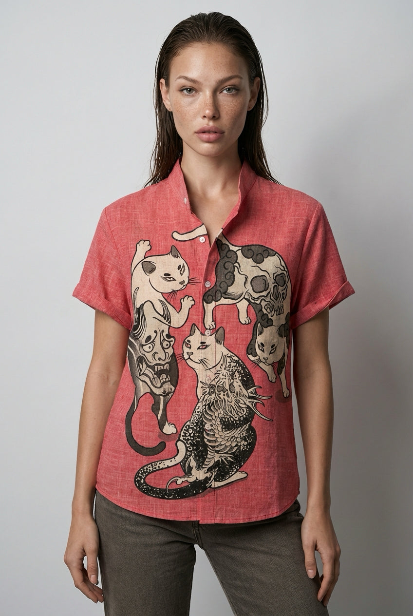 Camisa animal vibes unissex
