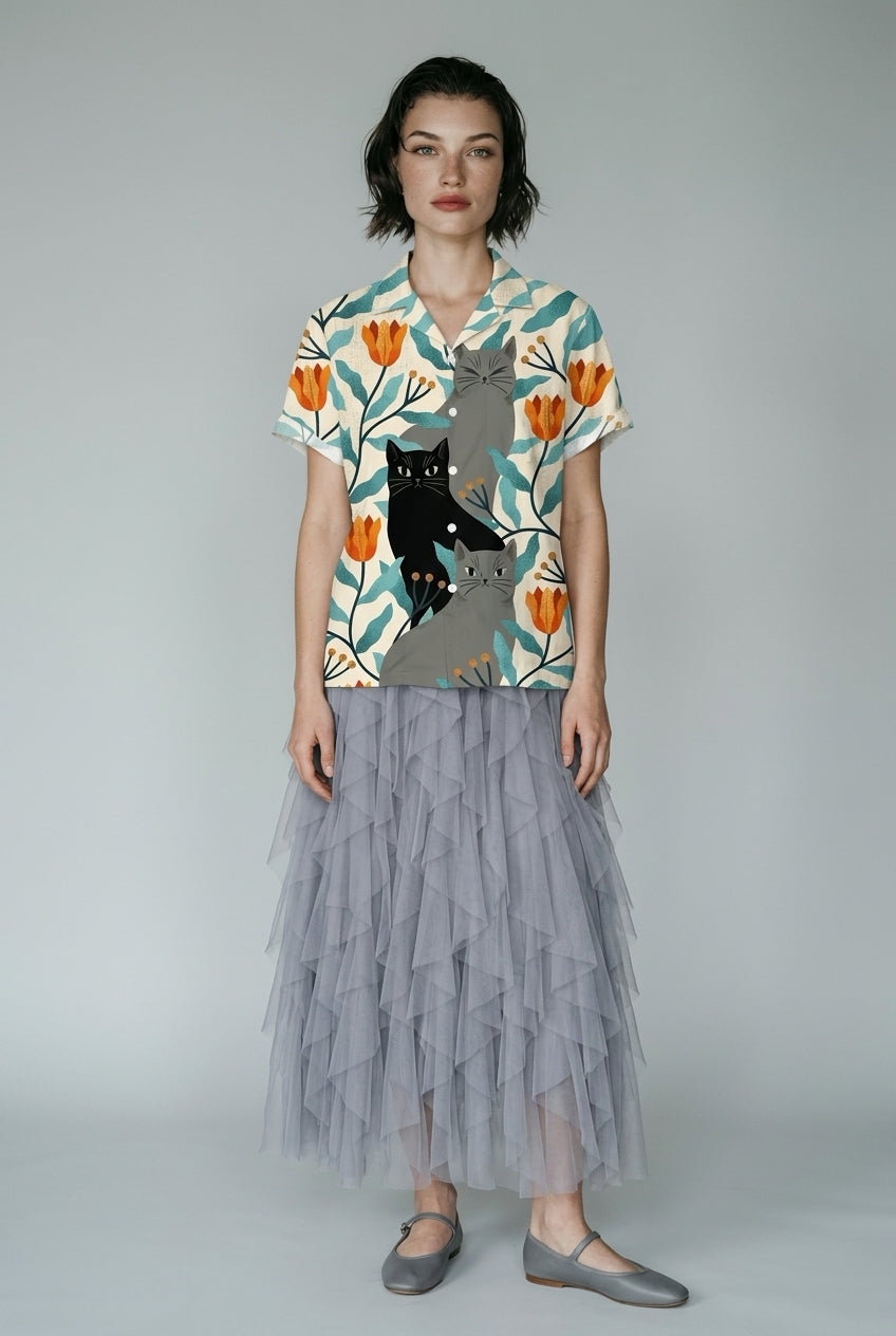 Camisa unissex cats estampas
