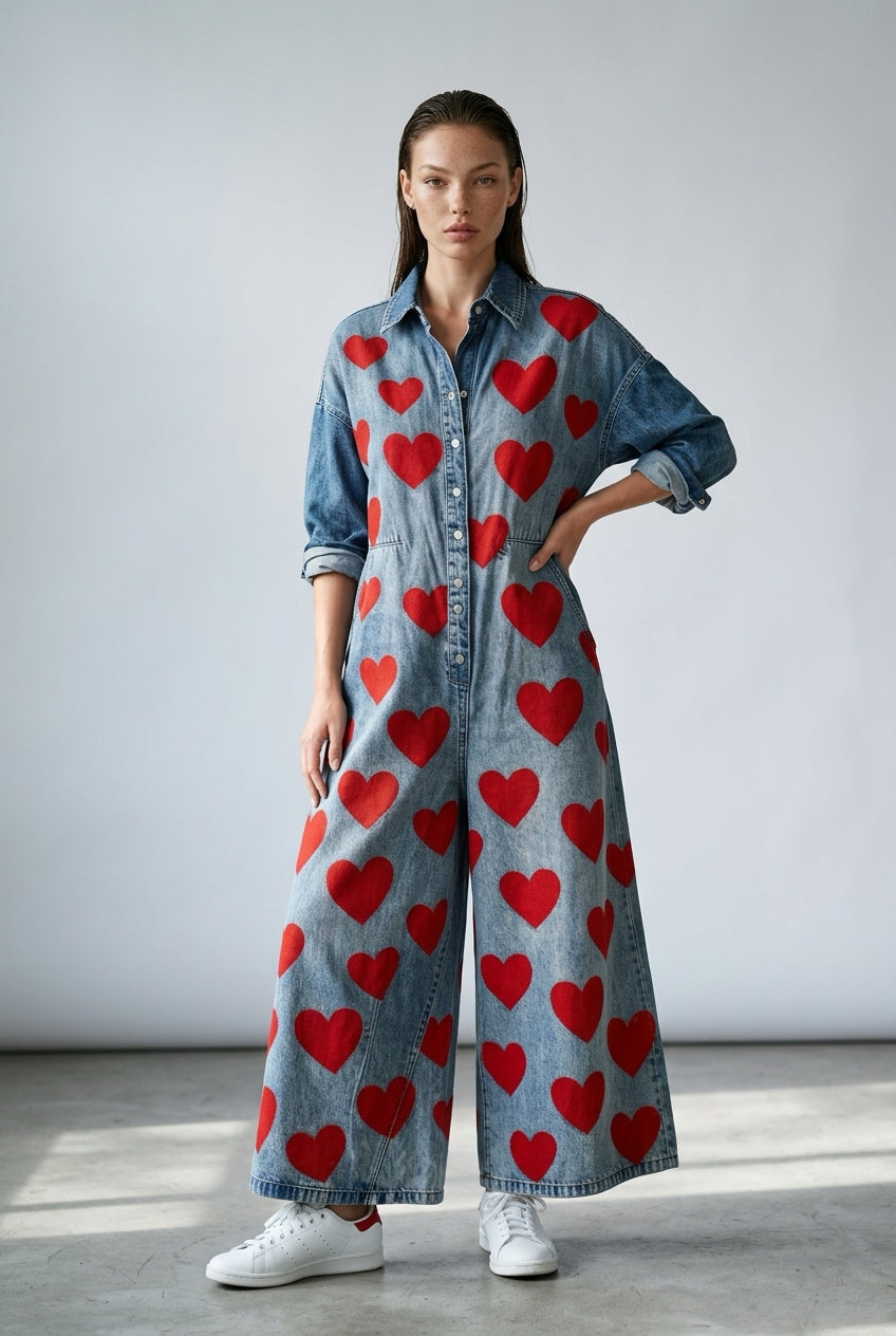 Macacão Feminino jeans estampas