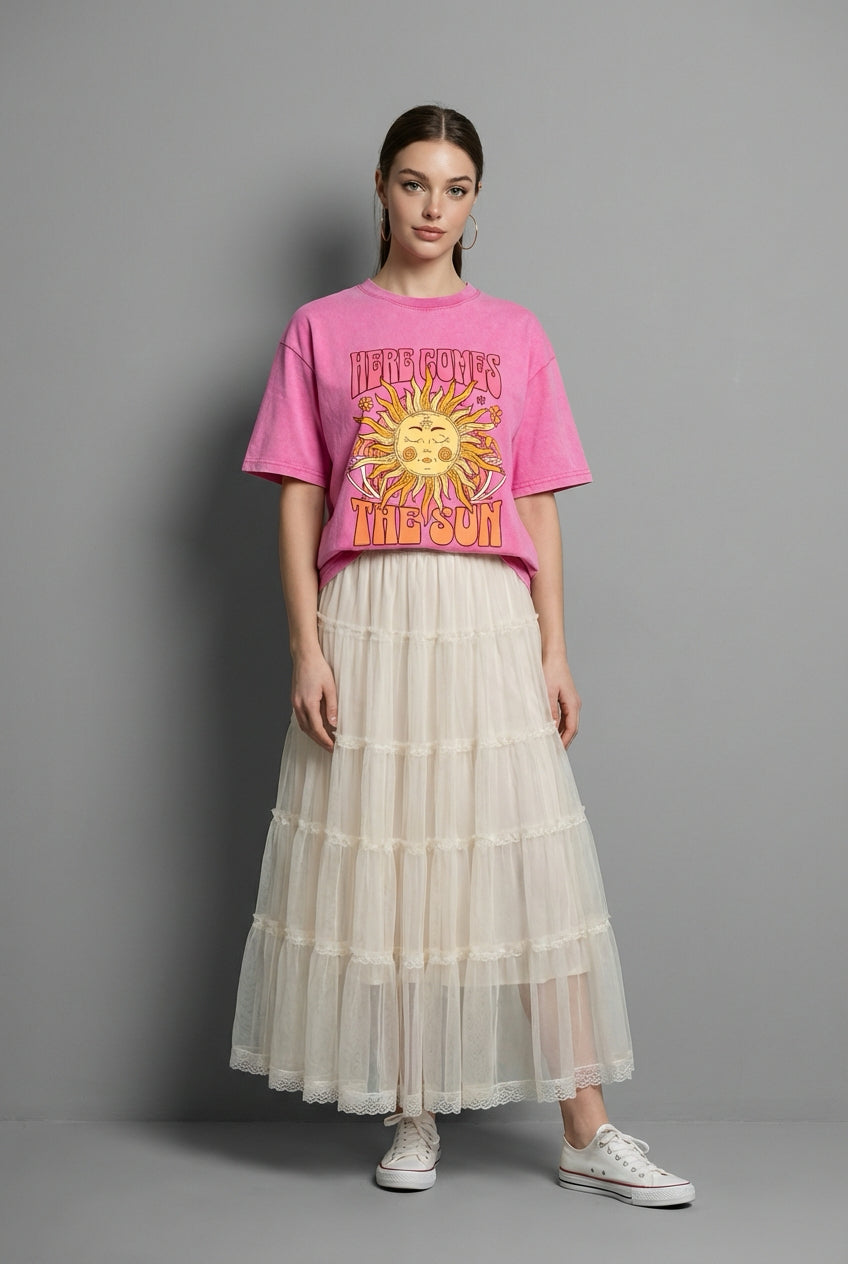Camiseta  comes the sun