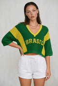 Mini blusa Crochê Brasil