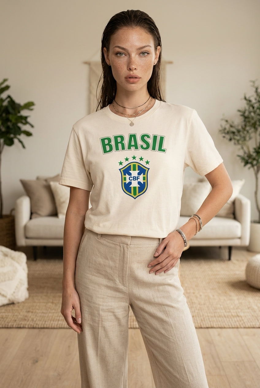 Camiseta de Futebol Brasileira unissex