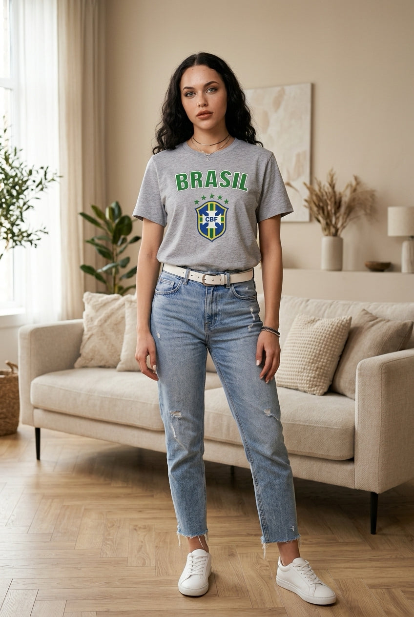Camiseta de Futebol Brasileira unissex