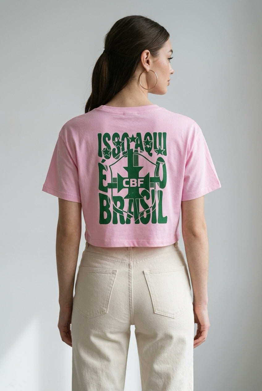 Cropped Brasil cores