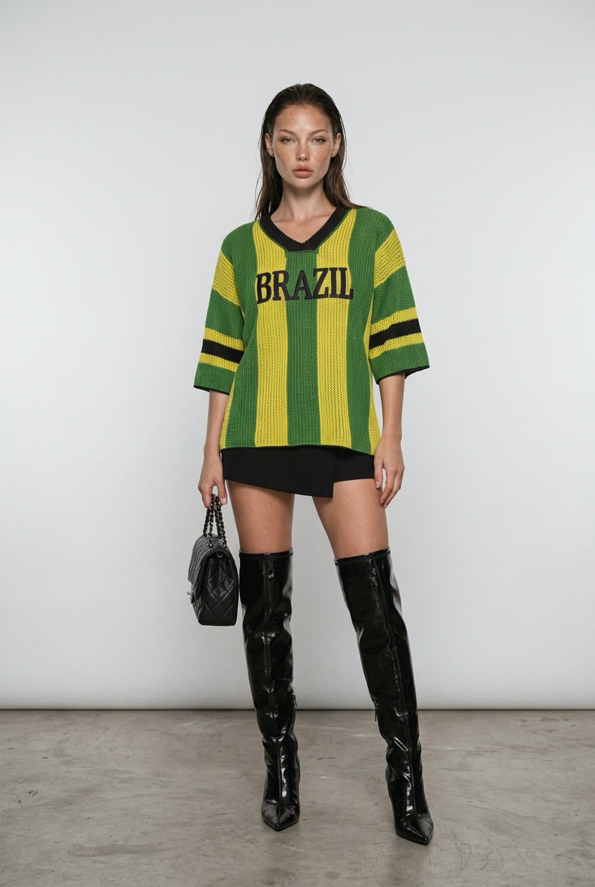 Camiseta Brasil campeão linha