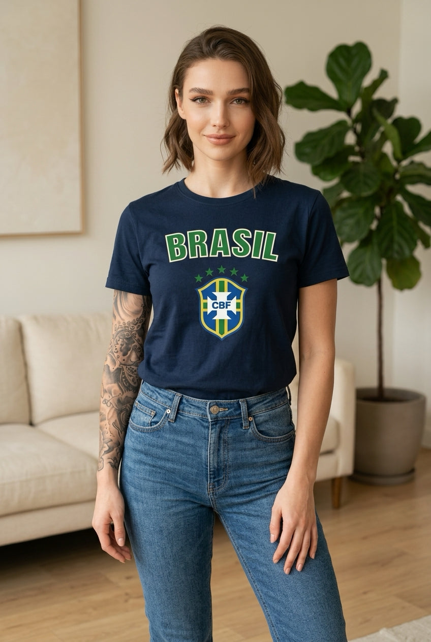Camiseta de Futebol Brasileira unissex