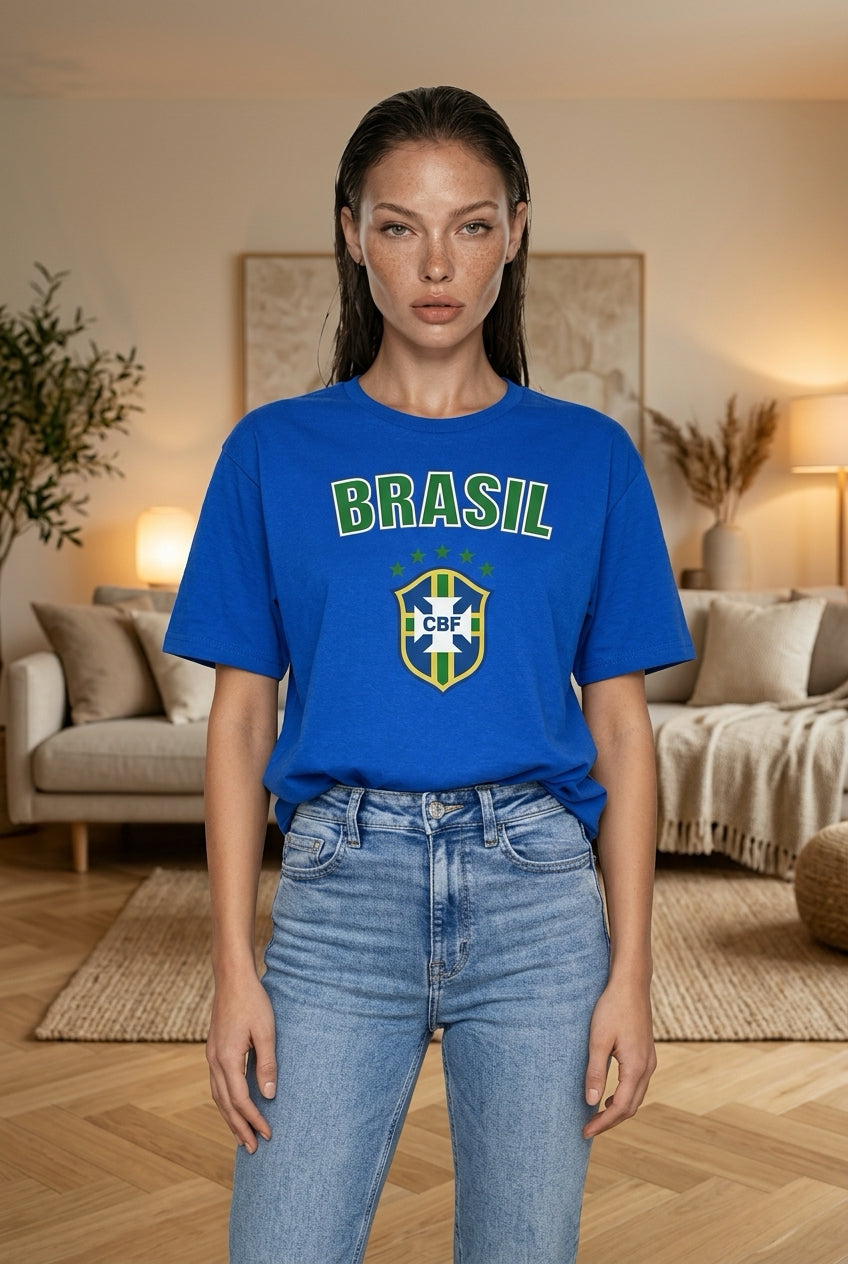 Camiseta de Futebol Brasileira unissex