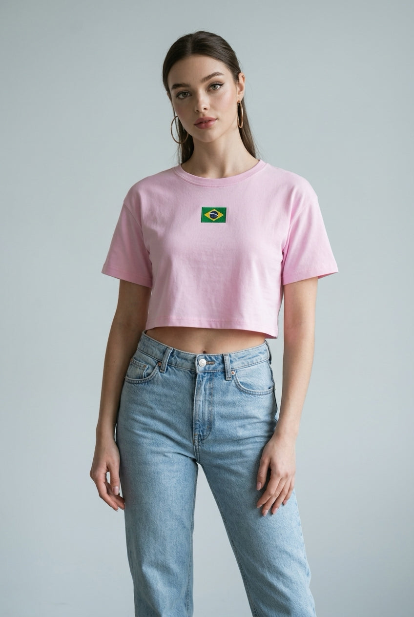 Cropped Brasil cores