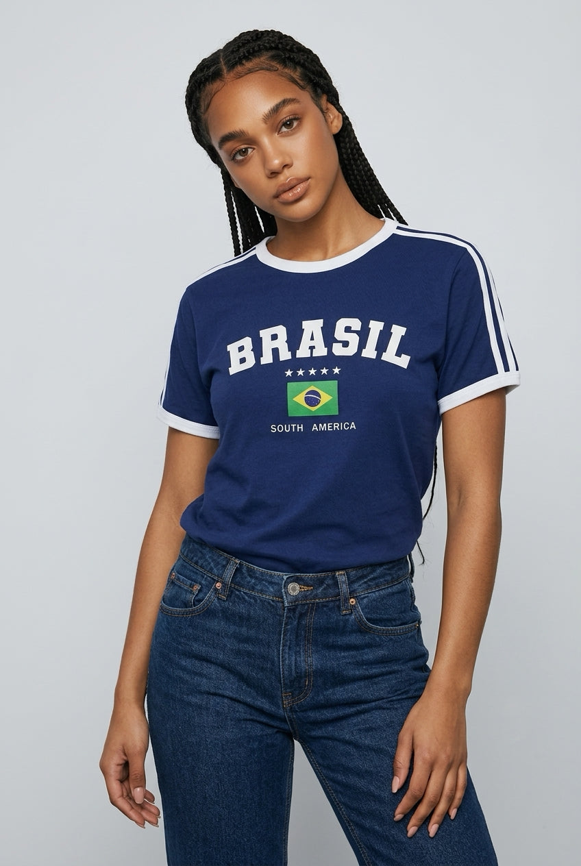Camisa Brasil cores
