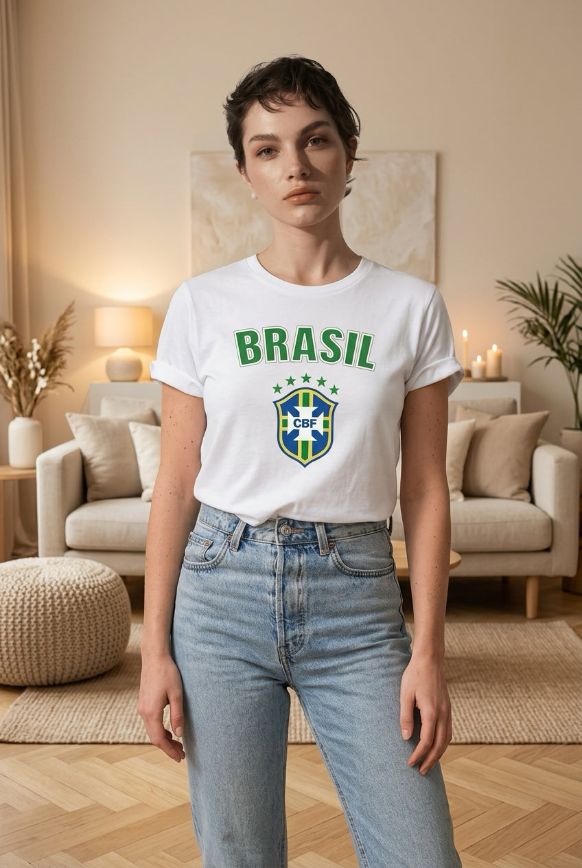 Camiseta de Futebol Brasileira unissex