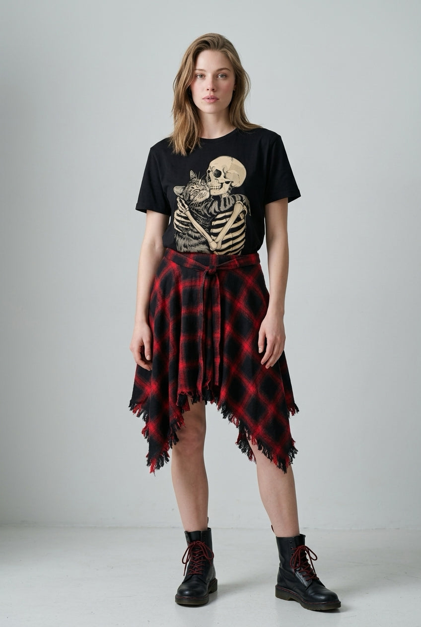 Camiseta esqueleto cat