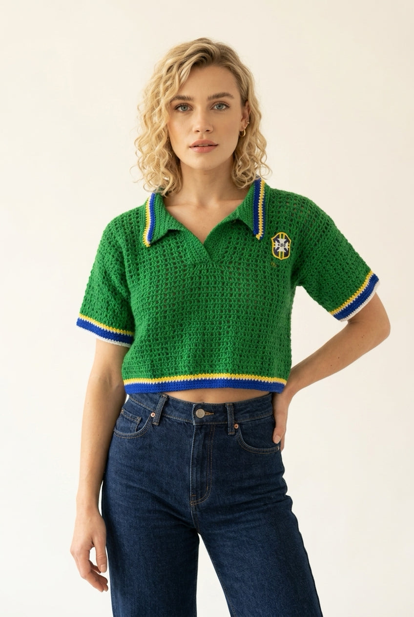 Mini blusa Tricô Brasil