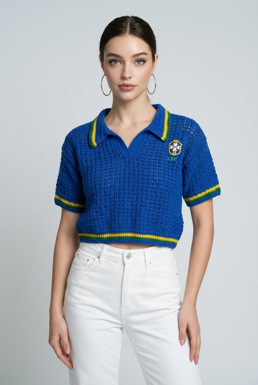 Mini blusa Tricô Brasil