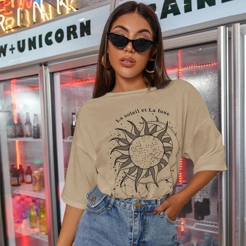 Camiseta feminina algodão