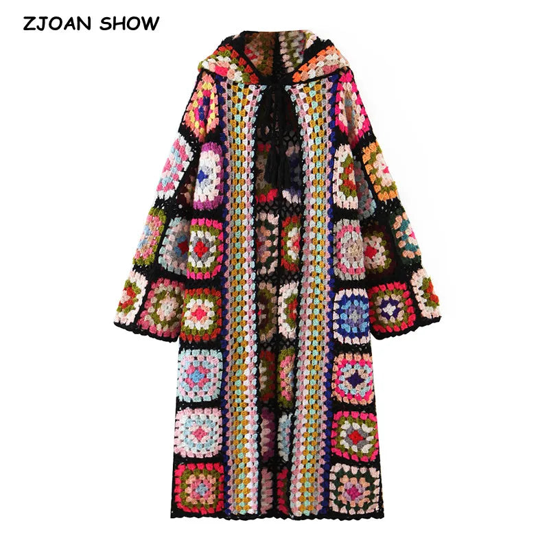 Cardigan crochê flowers TAM único