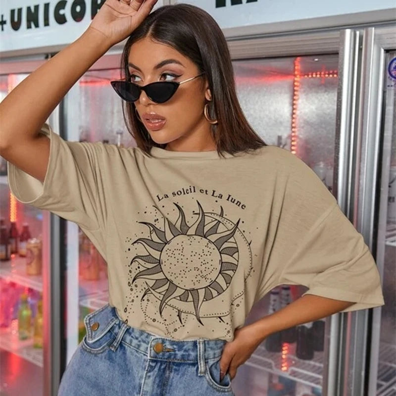 Camiseta feminina algodão