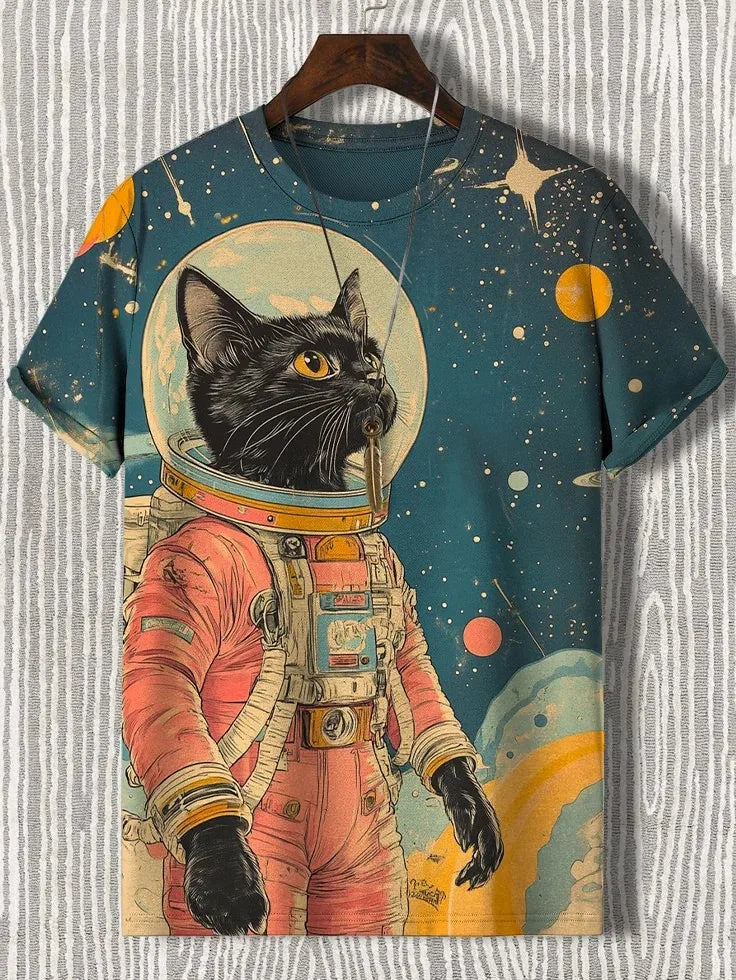 Camiseta arco íris cat