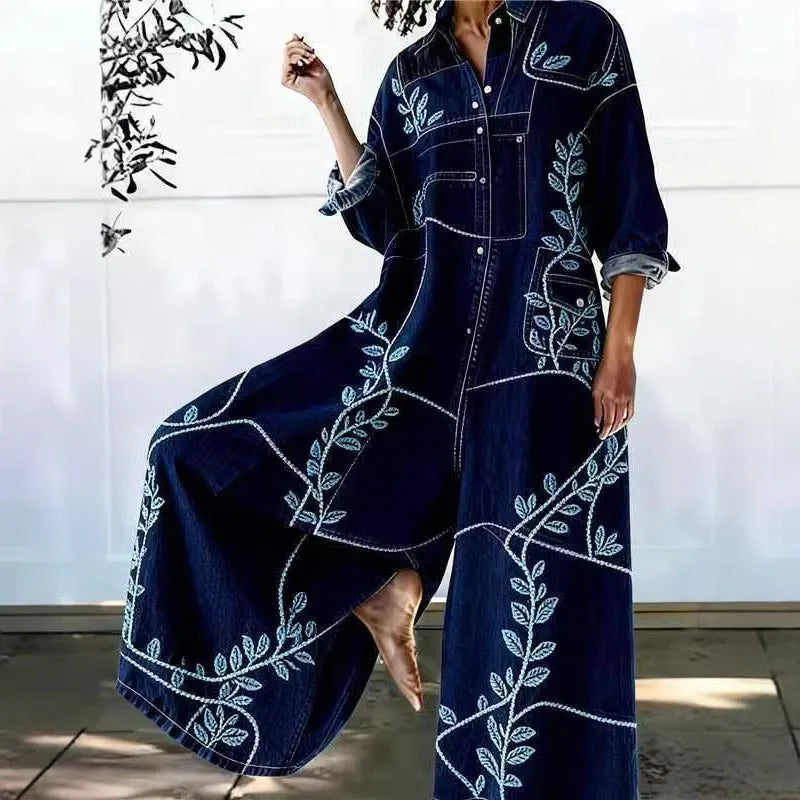 Macacão Feminino jeans estampas