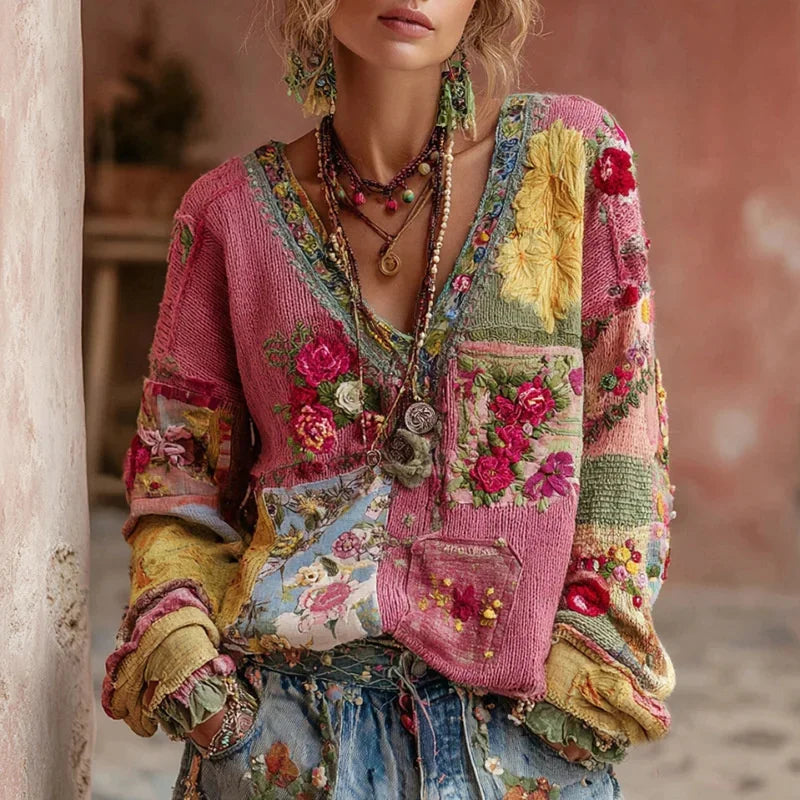Suéter linha estampas diversas