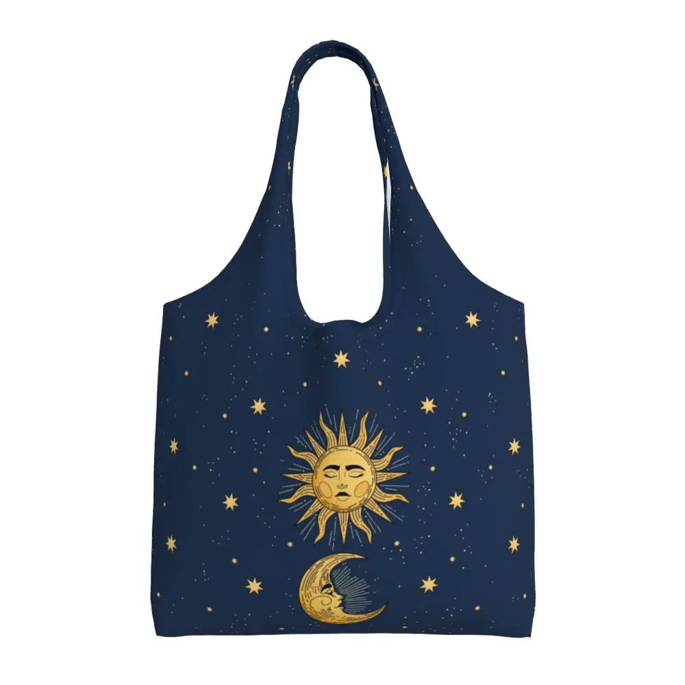 Bolsa lua e estrelas