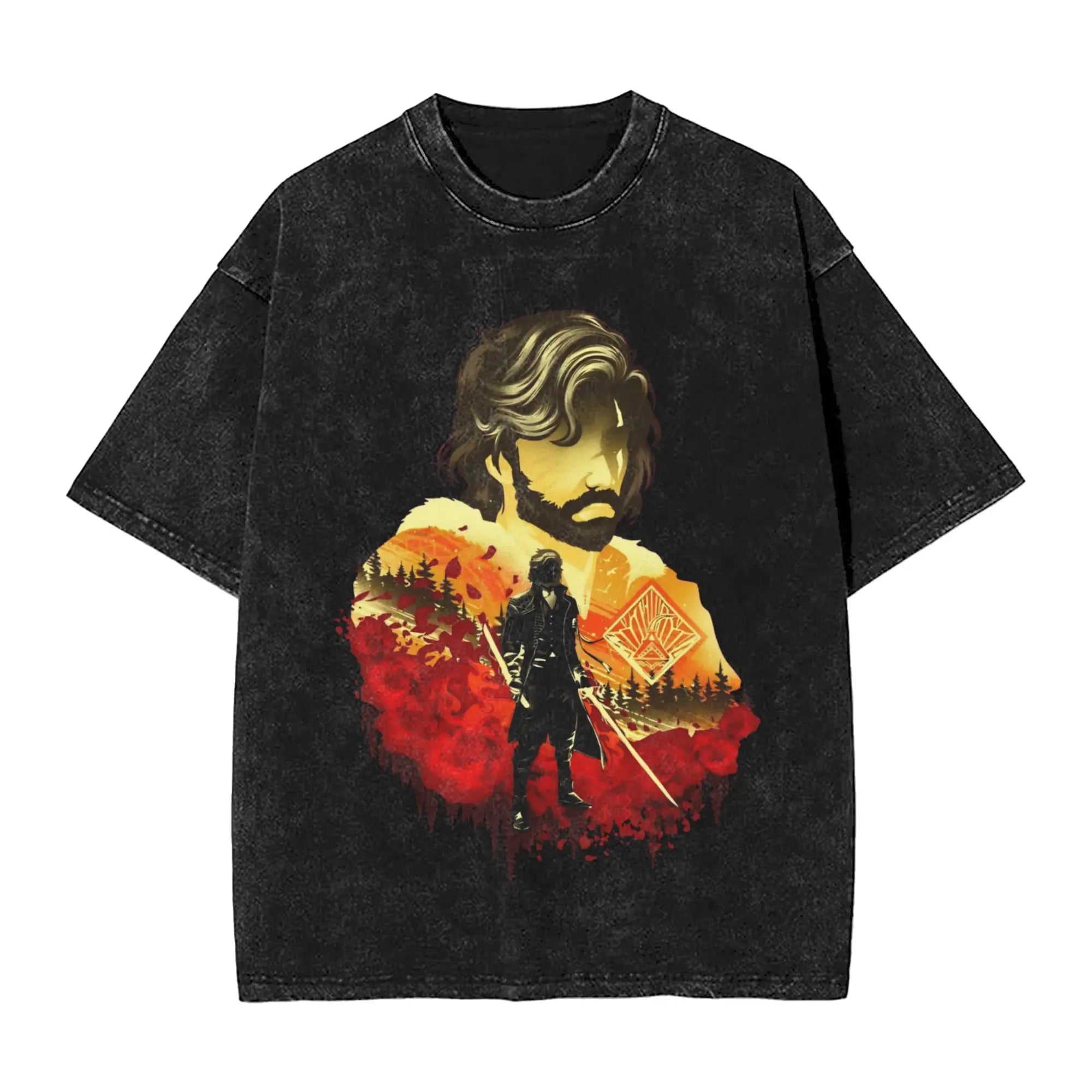 Camiseta sol negro
