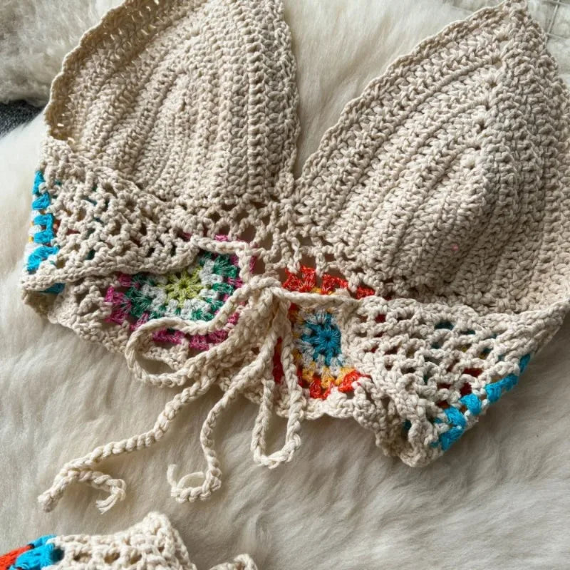 Conjunto crochê colors TAM único