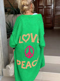 Cardigan Love & Peace