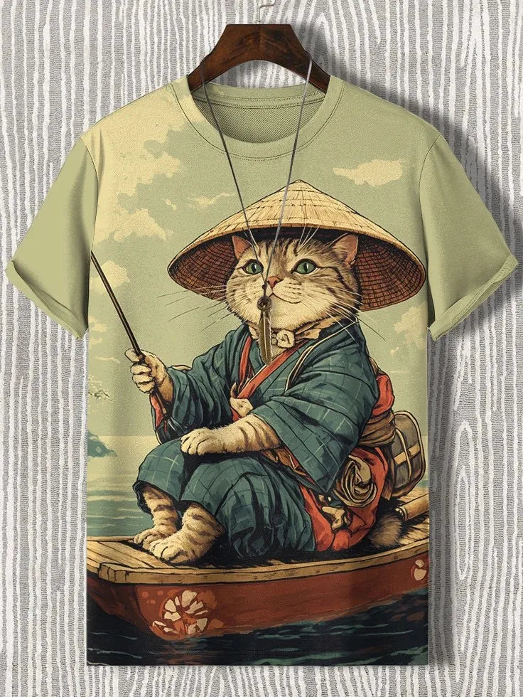 Camiseta arco íris cat