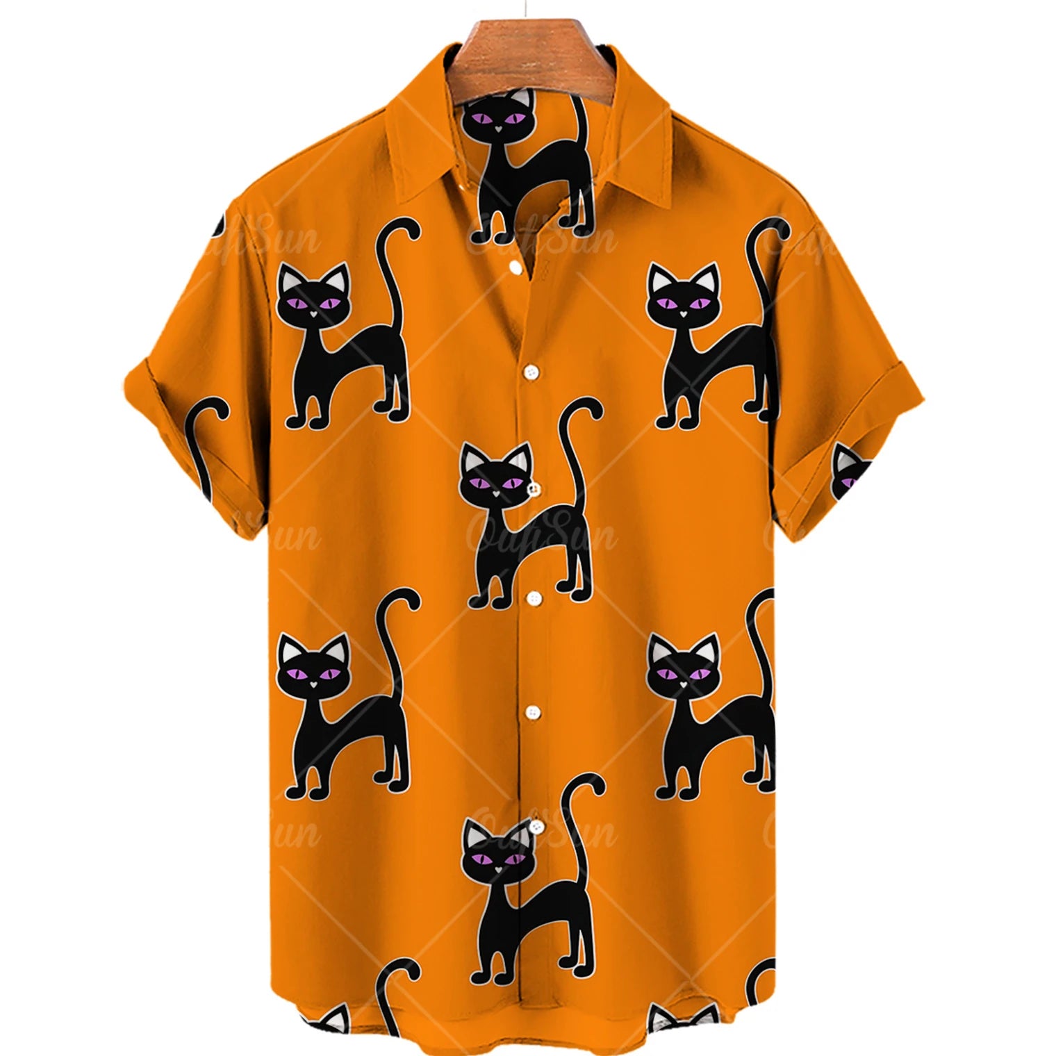 Camisa cat laranja