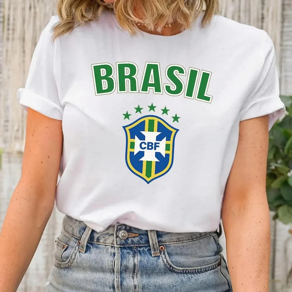 Camiseta de Futebol Brasileira unissex