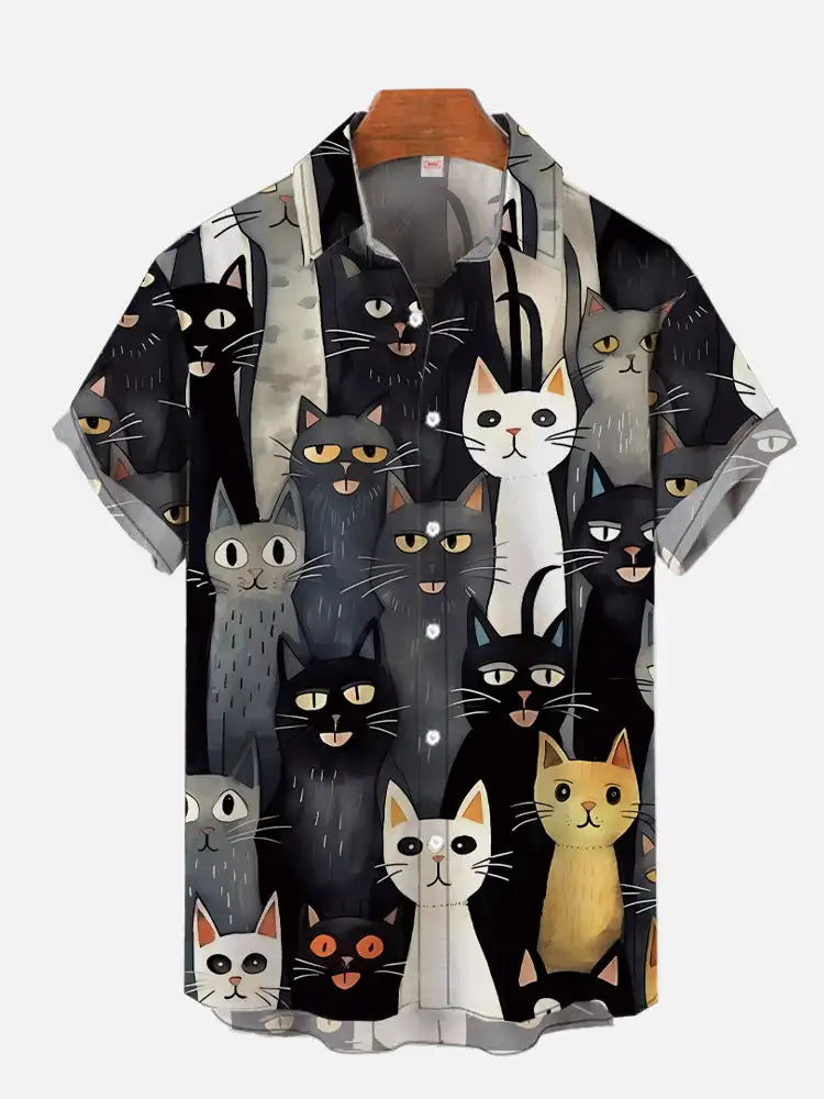 Camisa gato bonito