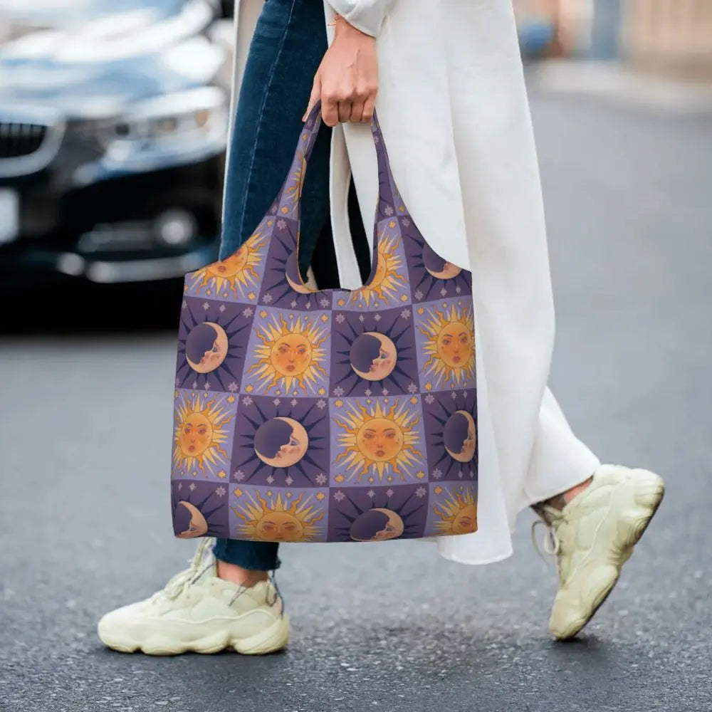 Bolsa lua e estrelas