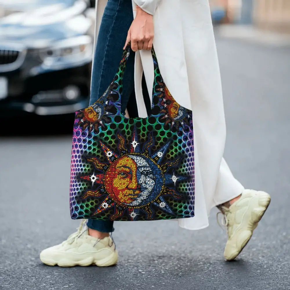 Bolsa lua e estrelas