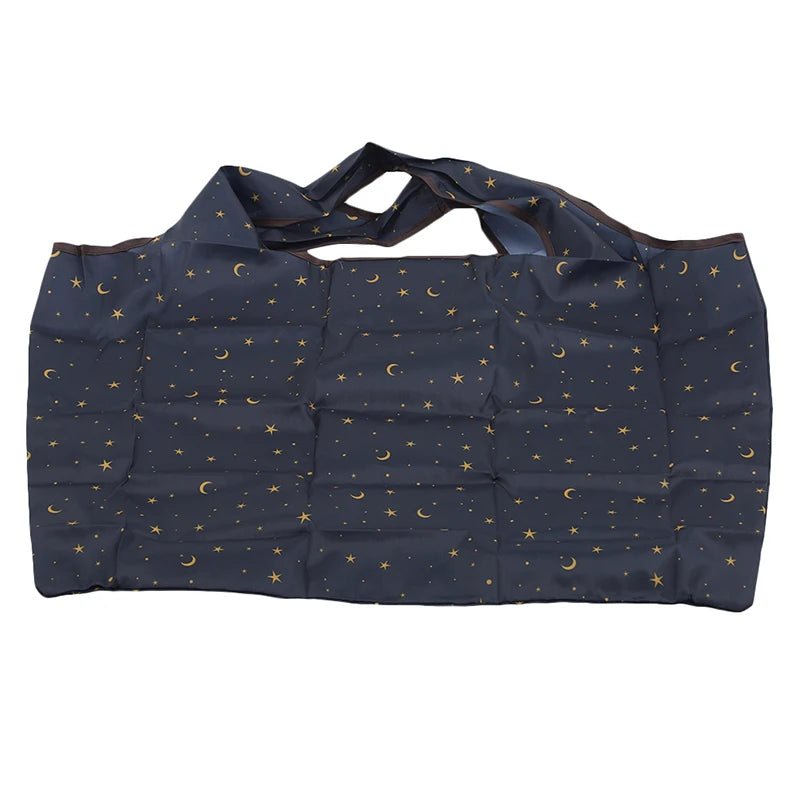 Saco de armazenamento de compras dobrável grosso grande capacidade saco de compras reutilizável eco amigável supermercado bolsa de ombro à prova dwaterproof água