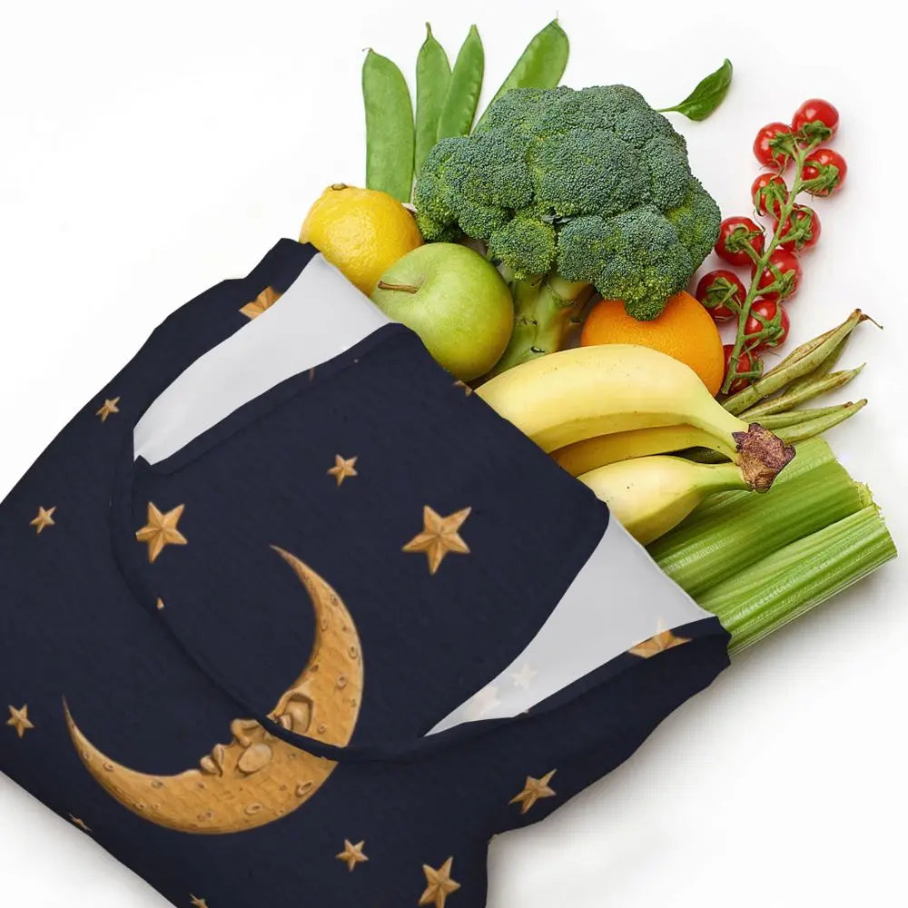 Bolsa lua e estrelas