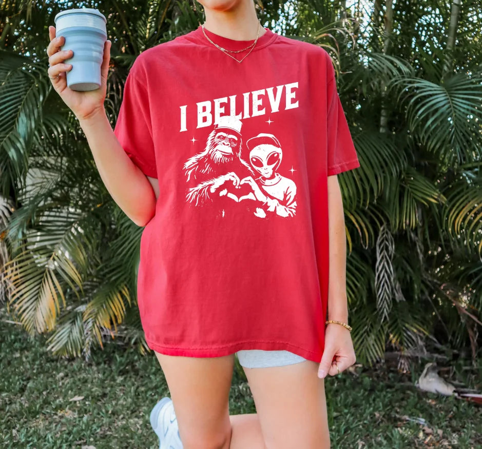 Camiseta believe