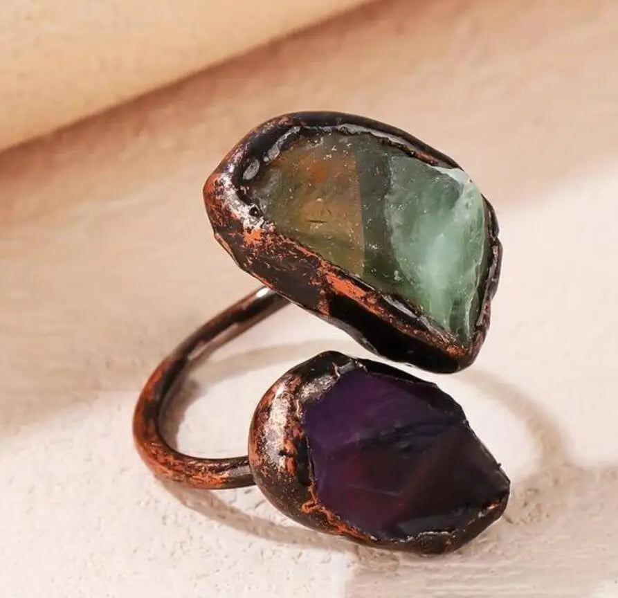 Anel de Pedra Pessoal Geométrico para Mulheres Clássico, Vintage, Festa de Aniversário, Joias Personalizadas