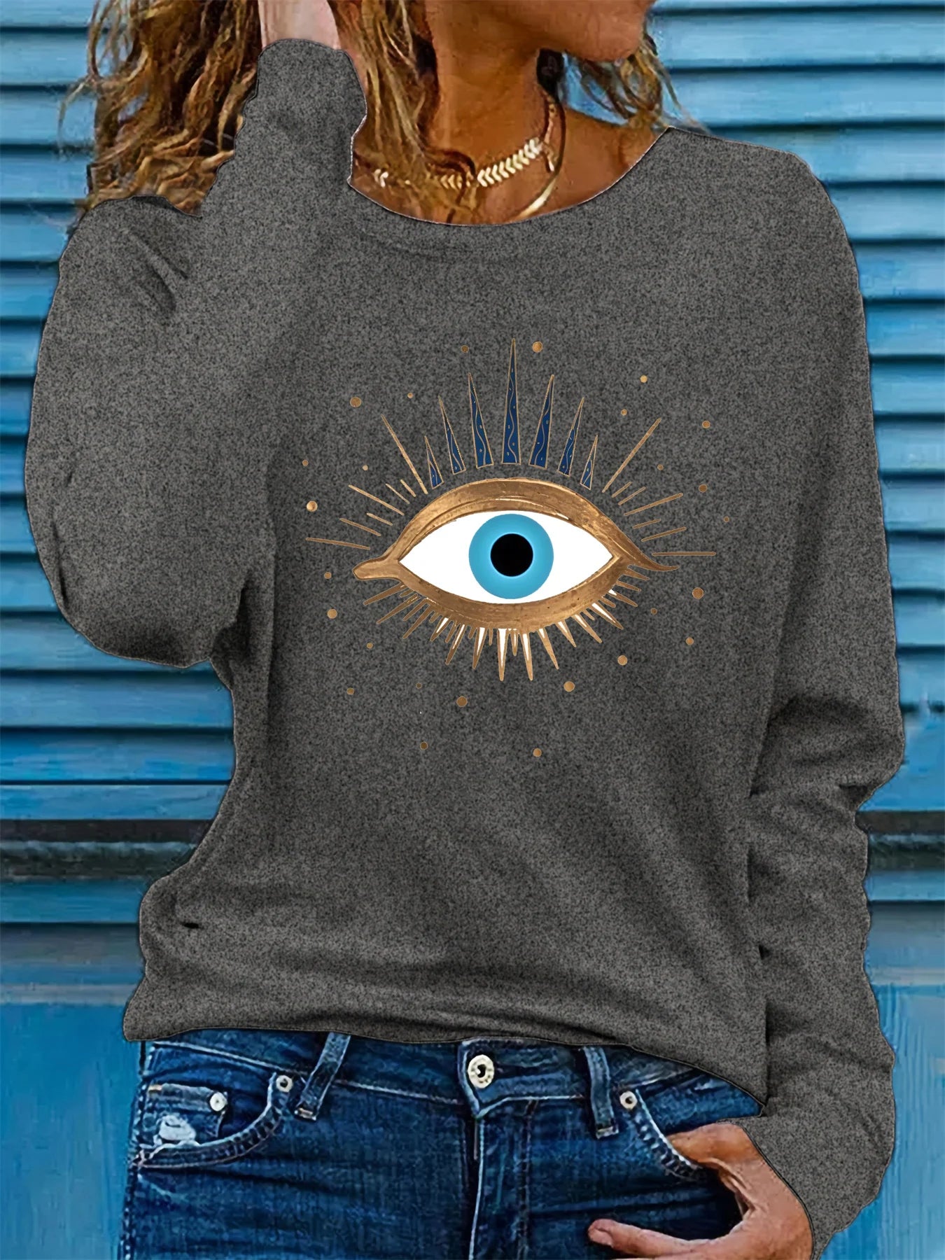 Camisa manga olho