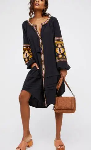 Vestido BATA . Boho