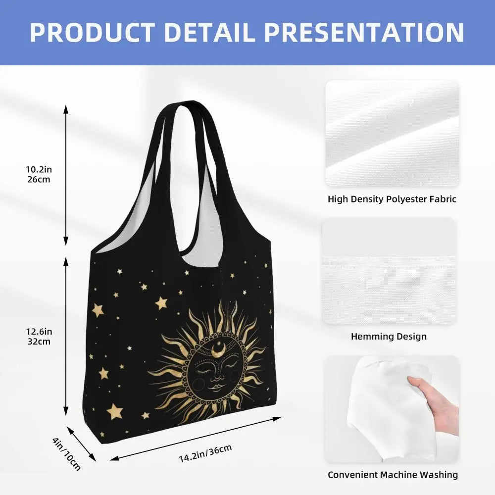 Bolsa lua e estrelas