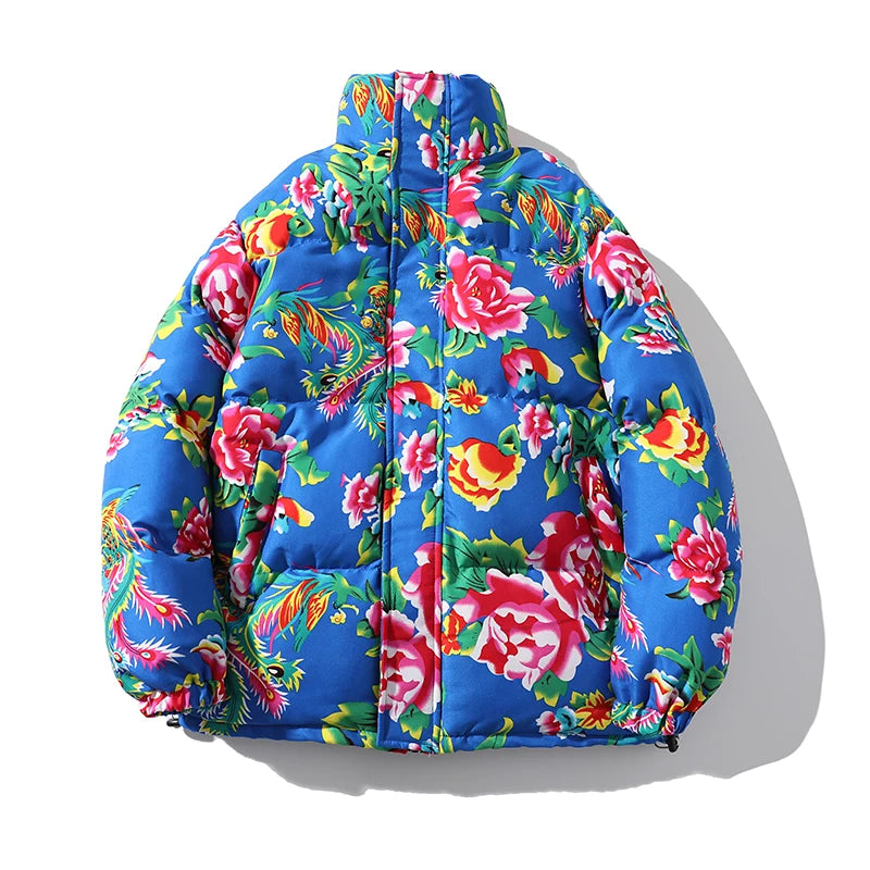 Jaqueta Parka flores