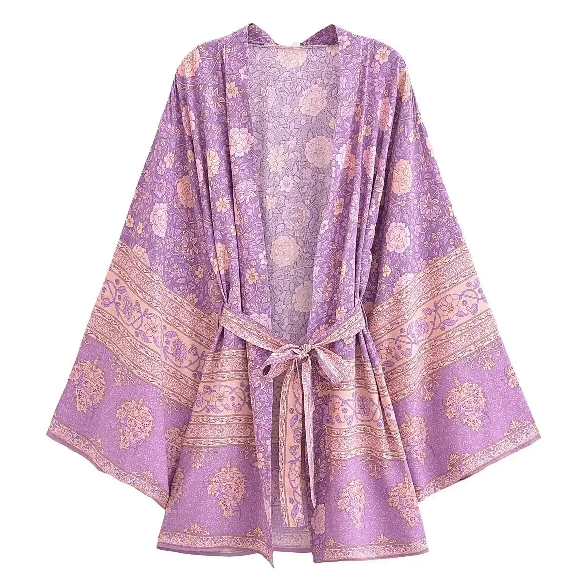 Kimono BOHO primavera mídi