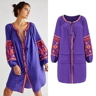 Vestido BATA . Boho