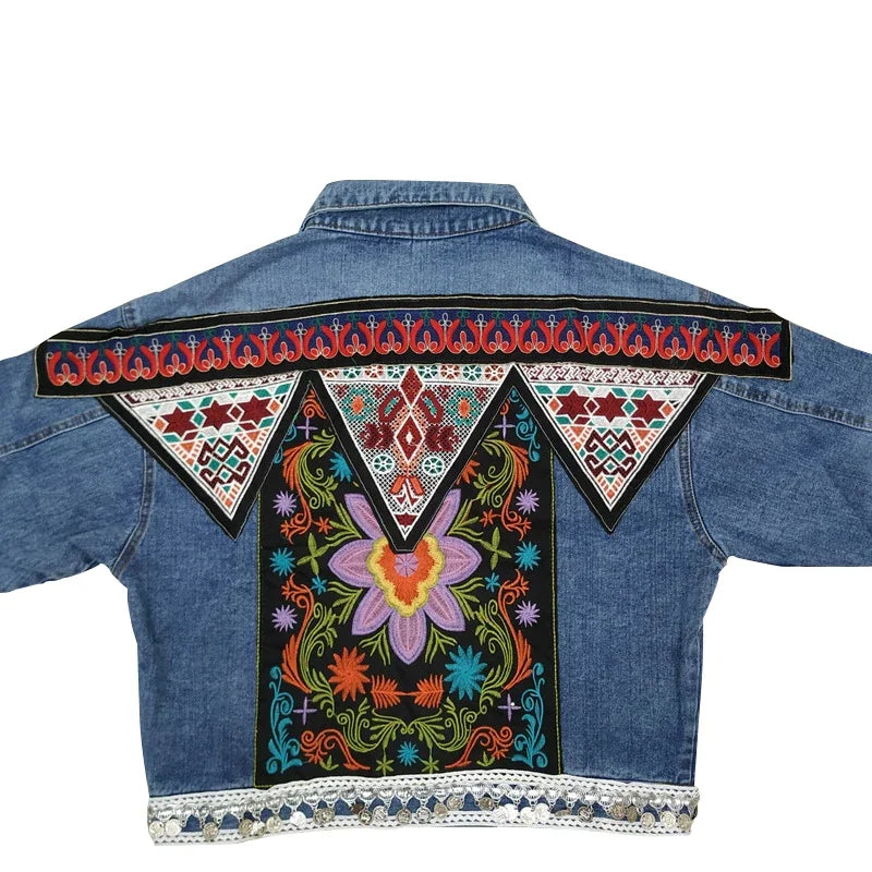 jaqueta jeans BOHO