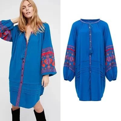 Vestido BATA . Boho