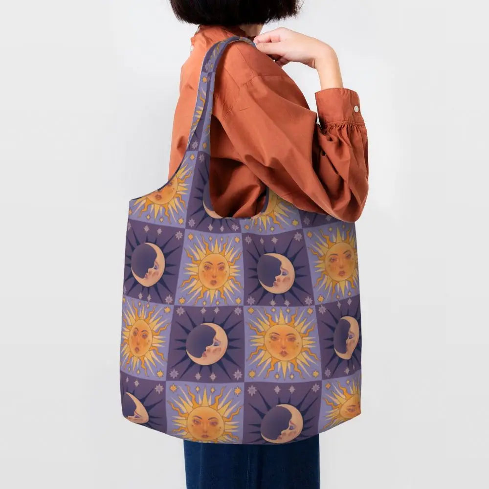 Bolsa lua e estrelas
