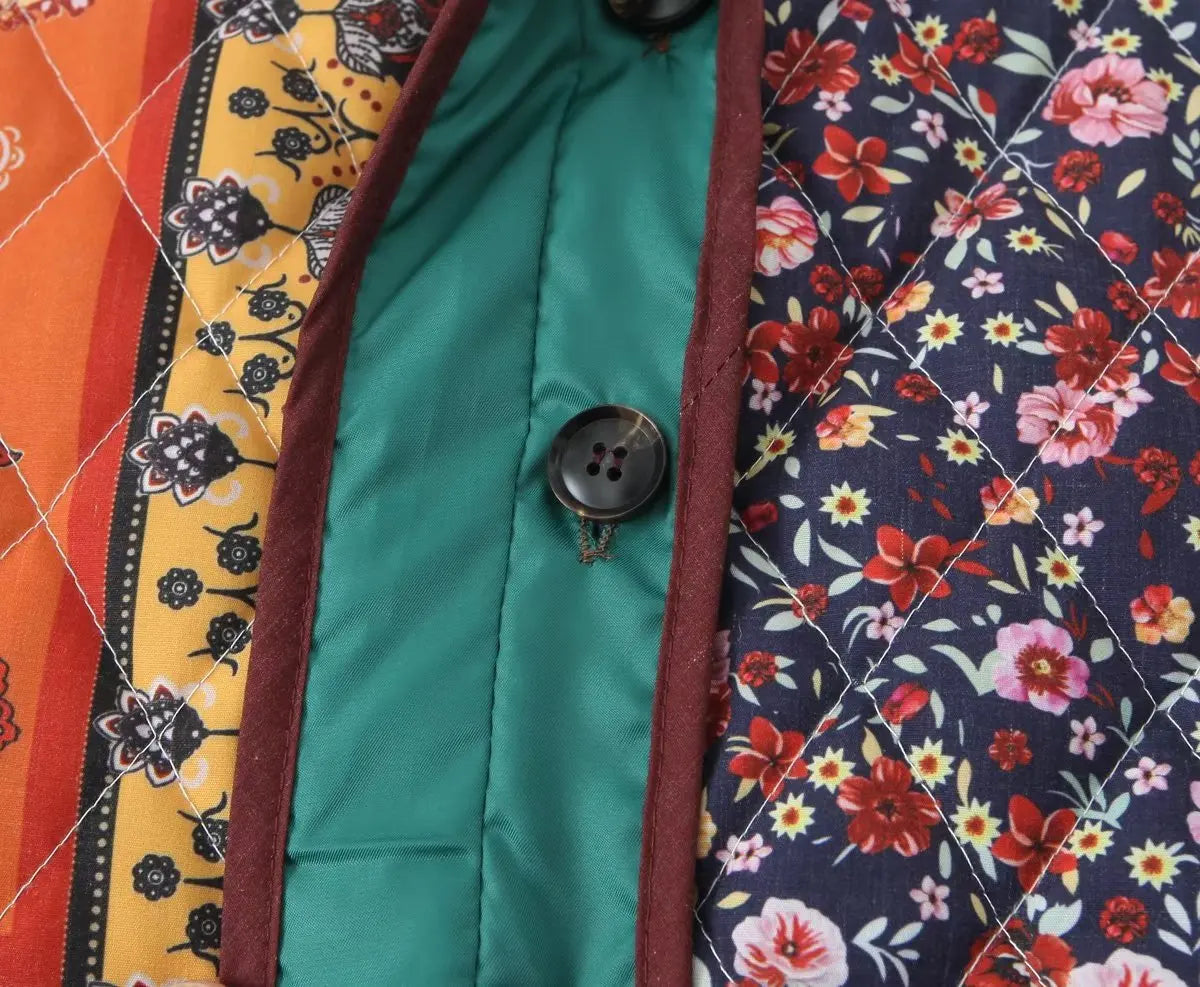 Jaqueta inverno patchwork