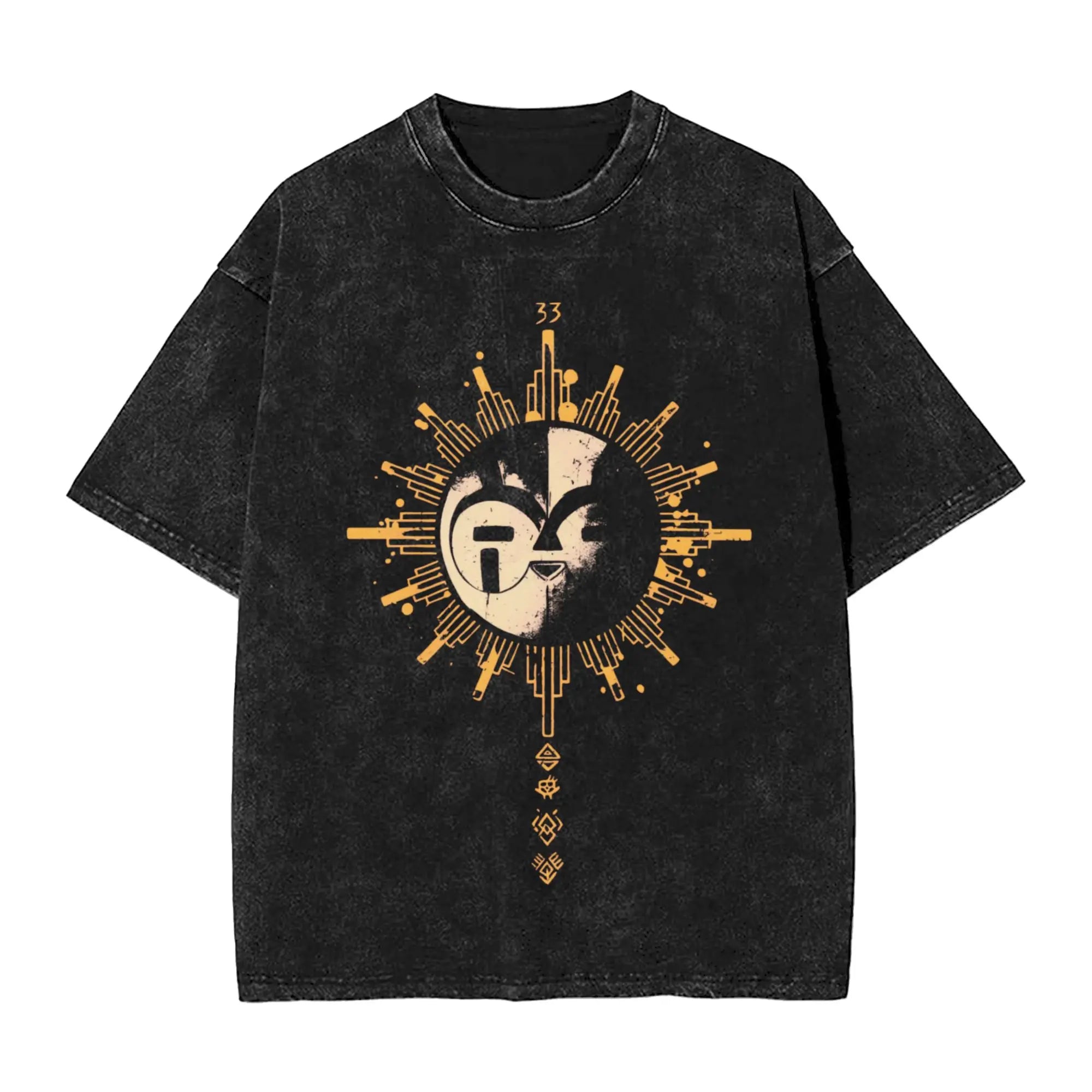 Camiseta sol negro
