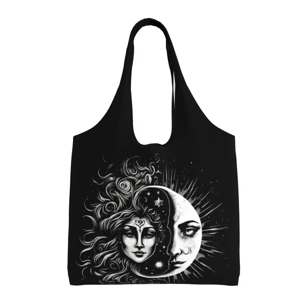 Bolsa lua e estrelas